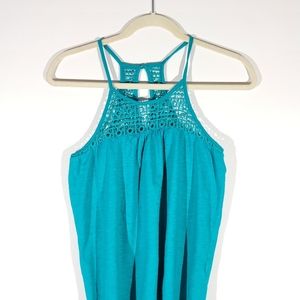 Cute casual turquoise blouse